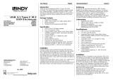 Lindy USB 3.1 Gen 2 M.2 SSD Enclosure Manuale utente