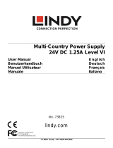 Lindy 24VDC 1.25A Multi-country Power Supply, 5.5/2.1mm Manuale utente