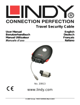 Lindy Travel Security Cable, Combination Lock Manuale utente
