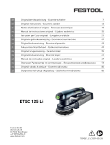 Festool ETSC 125 Li 3,1 I-Plus Istruzioni per l'uso