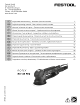 Festool Getriebe-Exzenterschleifer RO 125 FEQ-Plus ROTEX Istruzioni per l'uso