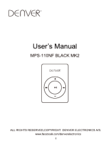 Denver MPS-110NFBLACKMK2 Manuale utente