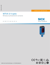 SICK WTV4-3 V-optic Miniature photoelectric sensors Istruzioni per l'uso