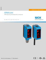 SICK GTE6-Line Miniature photoelectric sensors Istruzioni per l'uso