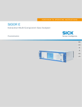 SICK SIDOR E - Extractive Multi-Component Gas Analyzer Istruzioni per l'uso