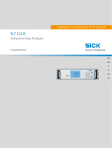 SICK S710 E - Extractive Gas Analyzer Istruzioni per l'uso