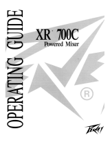 Peavey XR 700C Powered Mixer Amp Manuale utente