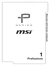 MSI PL60 (7th Gen) (GEFORCE GTX 1050) Manuale del proprietario