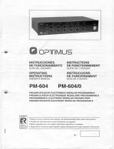 Optimus PM-604 Manuale utente