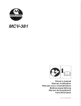Maruyama MCV381-18 Manuale del proprietario