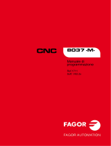 Fagor CNC 8037 for milling machines Manuale del proprietario