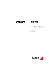 Fagor CNC 8070 for other applications Manuale del proprietario