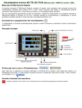 Fagor DRO Visualizadores para tornos 40i-TS Manuale utente