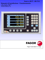 Fagor DRO 40i-P for milling machines and boring mills Manuale del proprietario