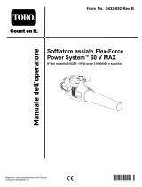 Toro Flex-Force Power System 60V MAX Axial Blower Manuale utente