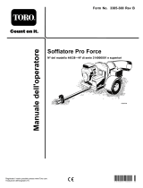 Toro Pro Force Debris Blower Manuale utente