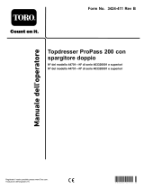 Toro ProPass 200 Top Dresser Manuale utente