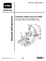 Toro ProLine H800 Rotary Mower Manuale utente