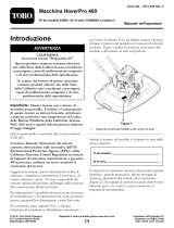 Toro HoverPro 400 Machine Manuale utente