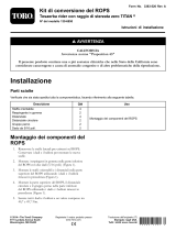 Toro ROPS Conversion Kit, TITAN Zero-Turn-Radius Riding Mower Guida d'installazione