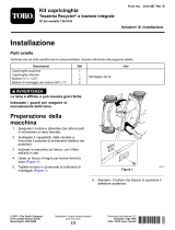 Toro Belt Cover Kit, AWD Recycler Lawn Mower Guida d'installazione