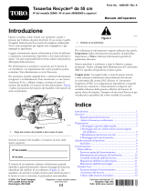 Toro 55cm Recycler Lawn Mower Manuale utente