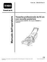 Toro 53cm Heavy-Duty Rear Bagger Lawn Mower Manuale utente