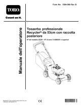 Toro Heavy-Duty Proline 53 cm Professional Walk Behind Mower 22291 Manuale utente