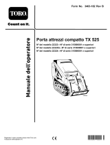 Toro TX 525 Compact Tool Carrier Manuale utente