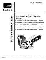 Toro TRX-26 Trencher Manuale utente