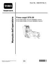 Toro STX-26 Stump Grinder Manuale utente