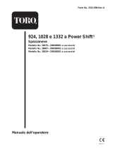 Toro 1332 Power Shift Snowthrower Manuale utente