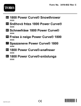Toro 1800 Power Curve Snowthrower Manuale utente