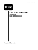 Toro 824 Power Shift Snowthrower Manuale utente