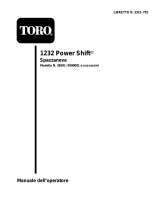Toro 1232 Power Shift Snowthrower Manuale utente