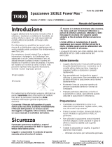 Toro Power Max 1028 LE Snowthrower Manuale utente