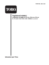 Toro 25cm Electric Trimmer Manuale utente