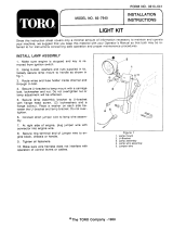 Toro Light Kit, Two Stage Snowthrowers Manuale utente