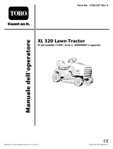 Toro XL 320 Lawn Tractor Manuale utente