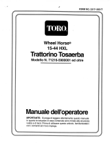 Toro 15-44HXL Lawn Tractor Manuale utente
