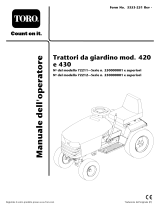 Toro 420 Garden Tractor Manuale utente