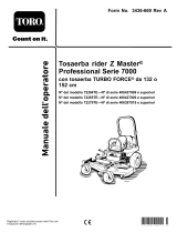 Toro Z Master Professional 7000 Series Riding Mower, With 152cm TURBO FORCE Side Discharge Mower Manuale utente