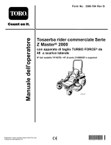 Toro Z Master Commercial 2000 Series Riding Mower, Manuale utente