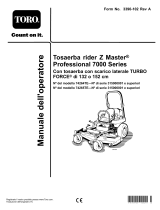 Toro Z Master Professional 7000 Series Riding Mower, With 132cm TURBO FORCE Side Discharge Mower Manuale utente