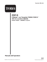 Toro Z597-D Z Master, With 152cm TURBO FORCE Side Discharge Mower Manuale utente