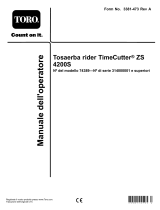 Toro TimeCutter ZS 4200S Riding Mower Manuale utente