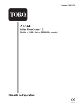 Toro Z17-44 TimeCutter Z Riding Mower Manuale utente