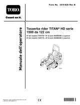 Toro 122cm TITAN HD 1500 Series Riding Mower Manuale utente