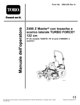 Toro Z400 Z Master, With 122cm TURBO FORCE Side Discharge Mower Manuale utente