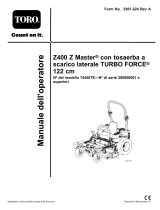 Toro Z400 Z Master, With 122cm TURBO FORCE Side Discharge Mower Manuale utente